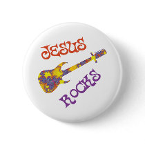 Jesus Rocks 2 buttons
