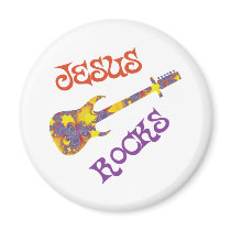 Jesus Rocks 2 magnets