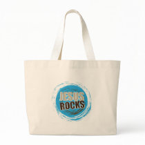 Jesus Rocks 4 Blue & choc Canvas Bag