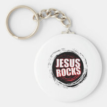 Jesus Rocks 5 Black Key Chains