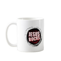 Jesus Rocks 5 Black Mug