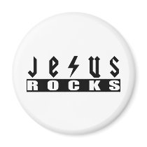Jesus Rocks magnets