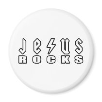 Jesus Rocks magnets
