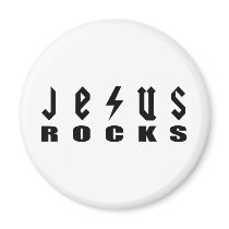 Jesus Rocks magnets