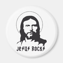 jesus rocks magnet
