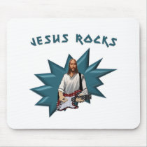 Jesus Rocks mousepads