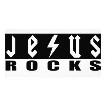 Jesus Rocks Photo Card Template