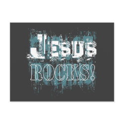 Jesus Rocks! Postcard postcard
