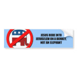 Jesus rode into Jeruselem on a donkey Bumper Sticker