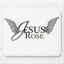 Jesus Rose Mousepad by DAZELEWGRAPHIX Jesus Rose Mousepad