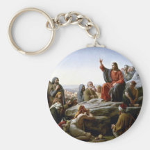Jesus 's Sermon-on-The-Mount-by-Bloch Key Chain