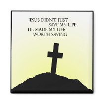 Jesus Saved me magnets by RevMark Jesus Saved me magnets