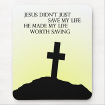 Jesus Saved me mousepads by RevMark Jesus Saved me mousepads