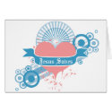 Jesus Saves (blue) Card