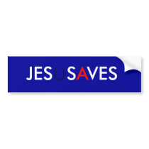 Jesus Saves Bumper Sticker bumper stickers