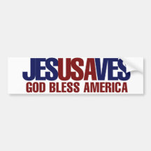 Jesus Saves Bumper Stickers