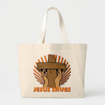 JESUS SAVES CANVAS BAGS