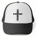 Jesus Saves Cross - black Hats