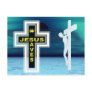Jesus saves crucifixion picture post card