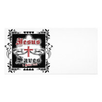 Jesus Saves! - Designer Photo Card / Advertisment 