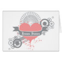 Jesus Saves (grey) Card by pandapad Jesus Saves (grey) Card