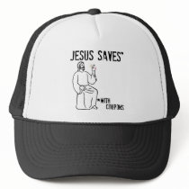 Jesus Saves Mesh Hat