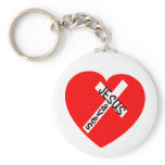Jesus Saves (Heart) Key Chains