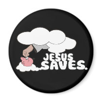 JESUS SAVES MAGNET