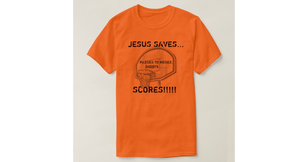 jesus playing basketball shirt