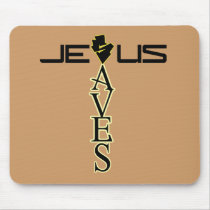 jesus Saves Mousepad by DAZELEWGRAPHIX jesus Saves Mousepad