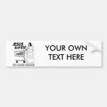 JESUS SAVES ON BLACK FRIDAY -.png Bumper Sticker