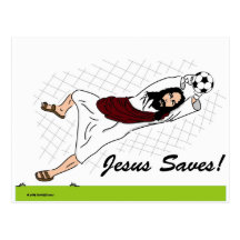 JESUS SAVES! POST CARD