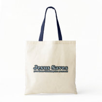 Jesus Saves Satire bags by BoogieMonst Jesus Saves Satire bags
