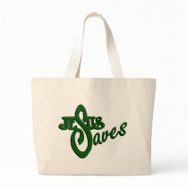 Jesus Saves Tote Bag