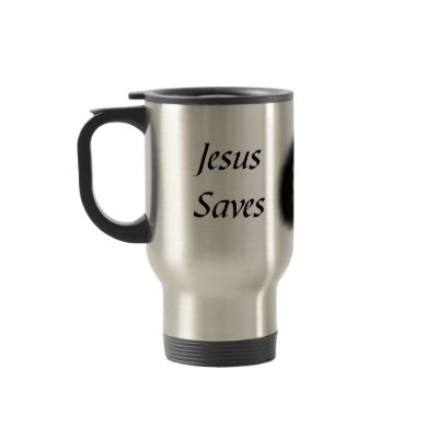 Jesus Saves Travel Mug by brotherbock
