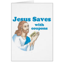 JESUS SAVES WITH COUPONS cards