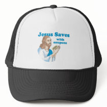 JESUS SAVES WITH COUPONS hats by gay_pride JESUS SAVES WITH COUPONS hats