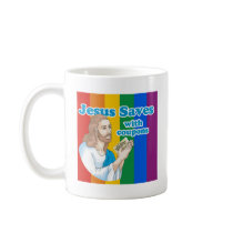 JESUS SAVES WITH COUPONS MUG