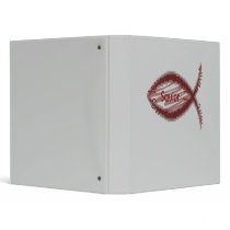 Jesus Savior Fish Symbol Vinyl Binder