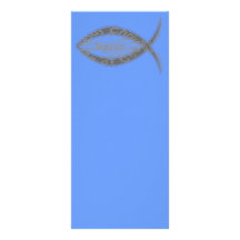 Jesus Savior Fish Symbol Full Color Rack Card