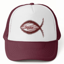 Jesus Savior Fish Symbol Hats