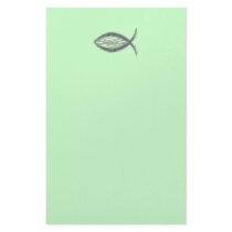 Jesus Savior Fish Symbol Stationery Paper