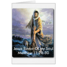 Jesus Savior Of My Soul Greeting Card