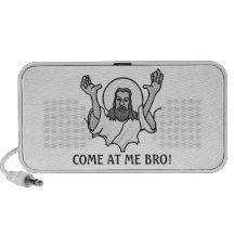 Jesus Says Come At Me Bro Mini Speaker