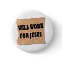 Jesus Sign (Button) by christiansoldier777 Jesus Sign (Button)