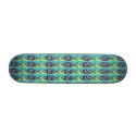 Jesus Skateboard - Teal & Lime Green