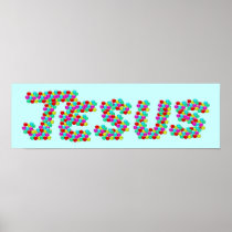 JESUS - Smiley Faces posters