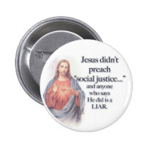 Jesus Social Justice button buttons