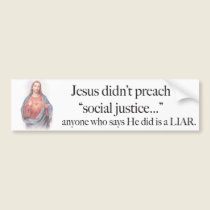 Jesus Social Justice sticker bumper stickers