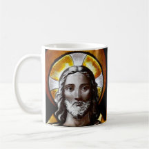 Jesus (stained glass), /Mug size 11oz
